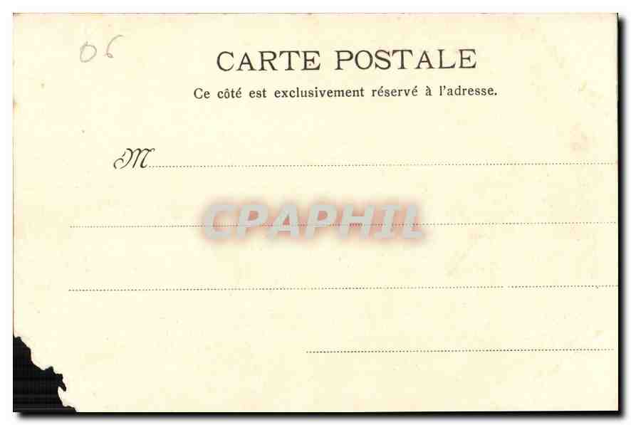 CPA Cannes le Port Bateaux — Verso