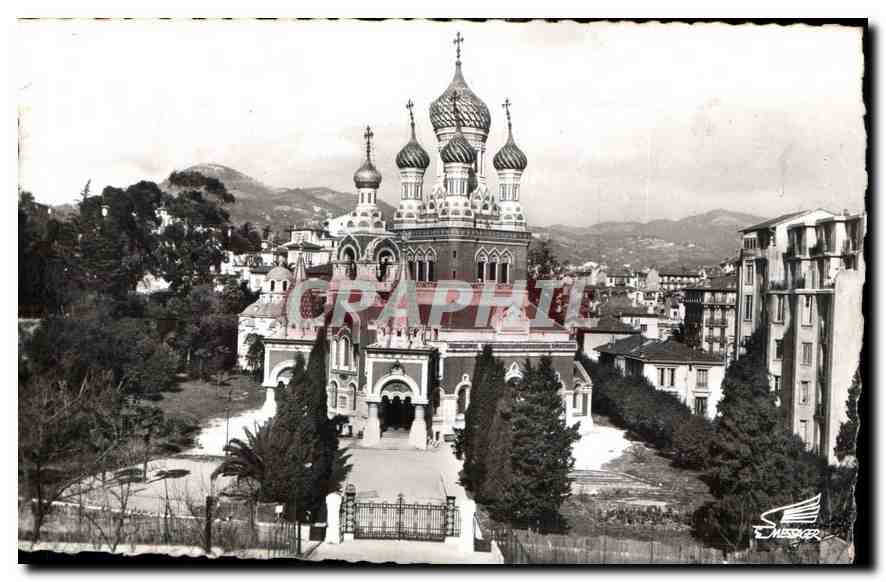 CPA La Cote d'Azur Nice L'Eglise Orthodoxe Russe Russia Russia
