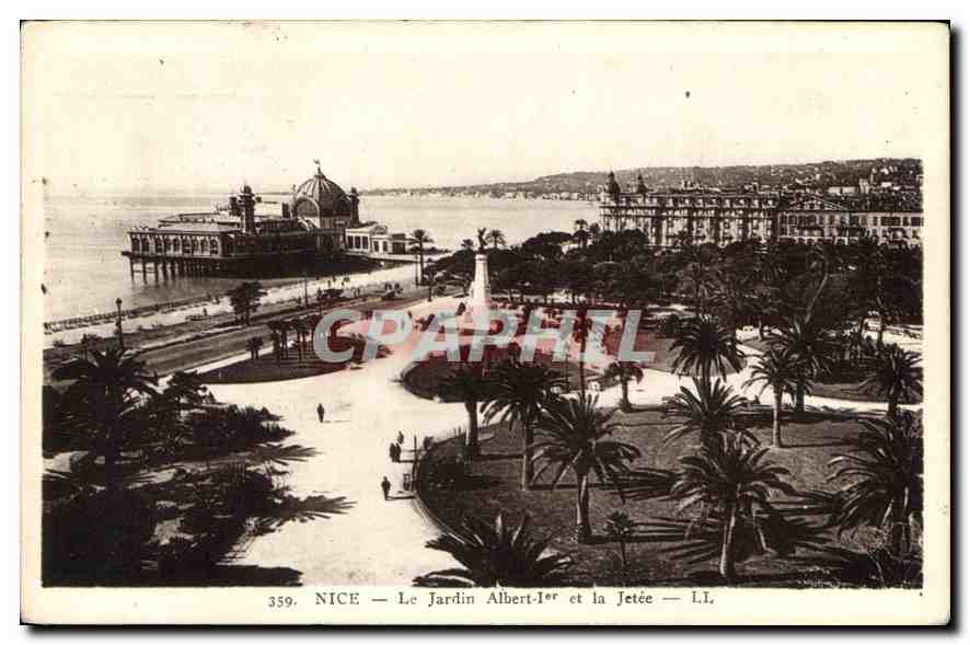 CPA Nice Le Jardin Albert Ier et la Jetee 
