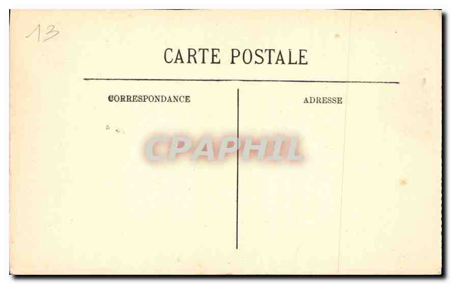 CPA Marseille Le Chateau d'If  — Rückseite