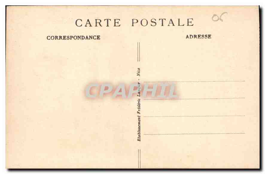 CPA Route de Breil a Fontan Les Gorges de Saorge  — Rückseite