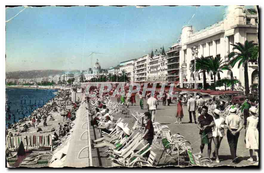 CPA Nice La Promenade des Anglais Palais de la Mediterranee 