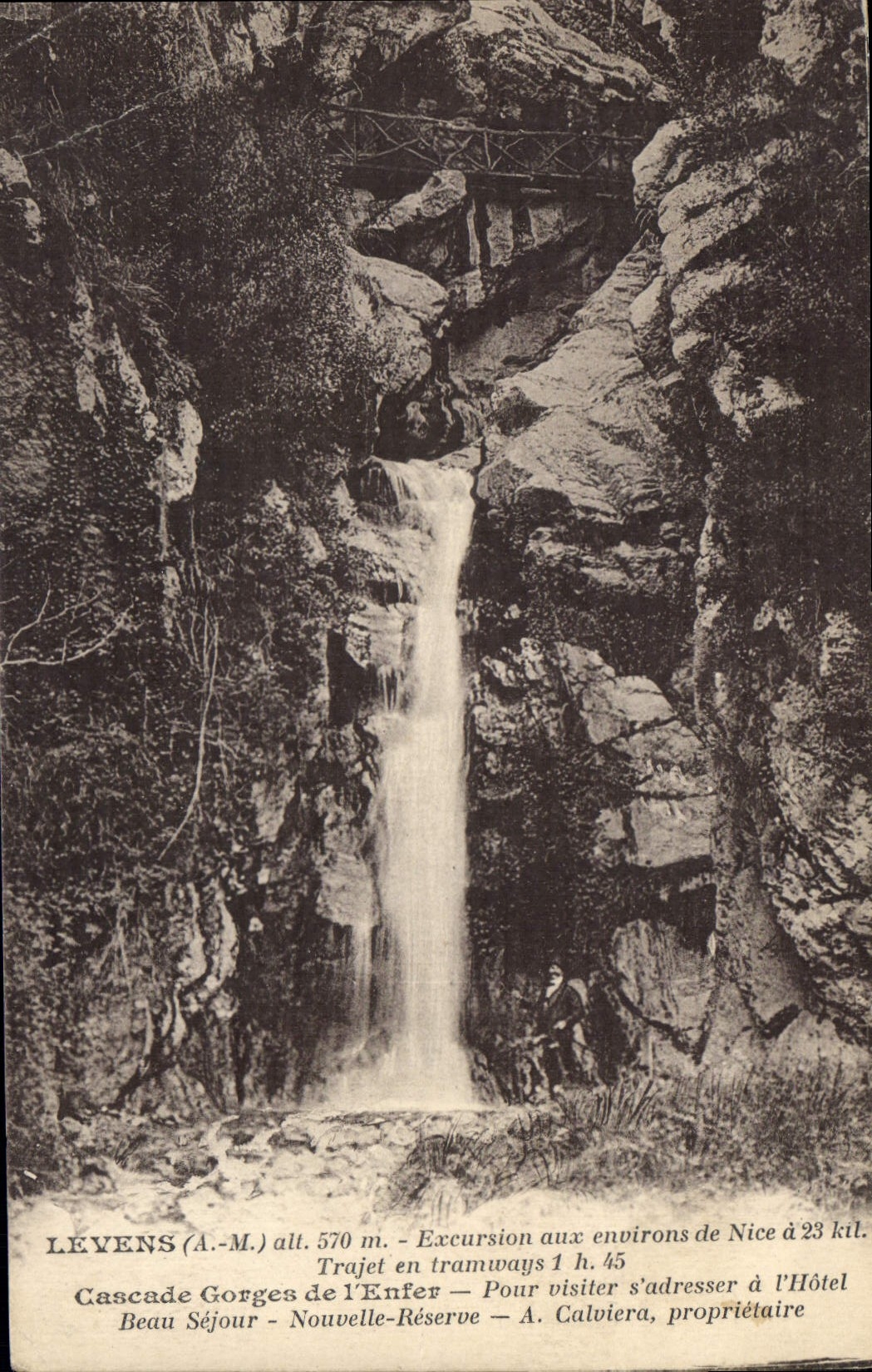 Cascade des Gorges de l'Enfer — Levens (A.-M.) — Éditeur Giletta