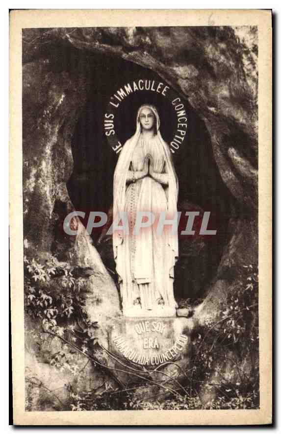 CPA Lourdes Vierge