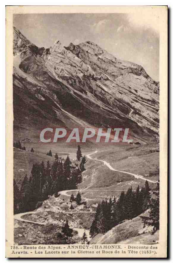 Route des Alpes - Les Lacets sur la Glettraz et Roche de la Tête (2433°) - ANNECY-CHAMONIX - n°786