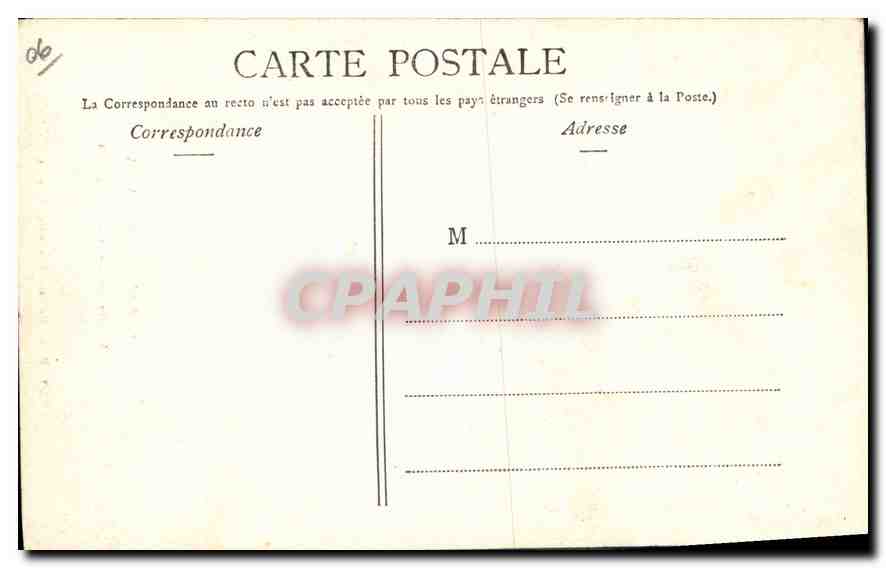 CPA Cap d'Antibes A M Villa Ellenroc Grotte des faux monnayeurs  — Rückseite