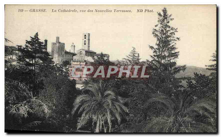 CPA Grasse la Cathedrale vue des Nouvelles Terrasses 