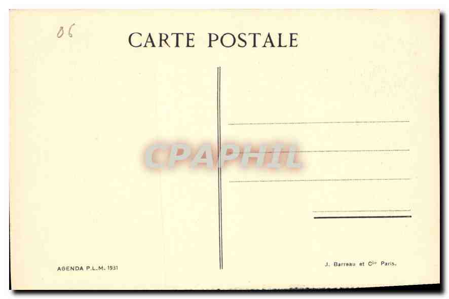 CPA Cote d'Azur L'Esterel  — Rückseite
