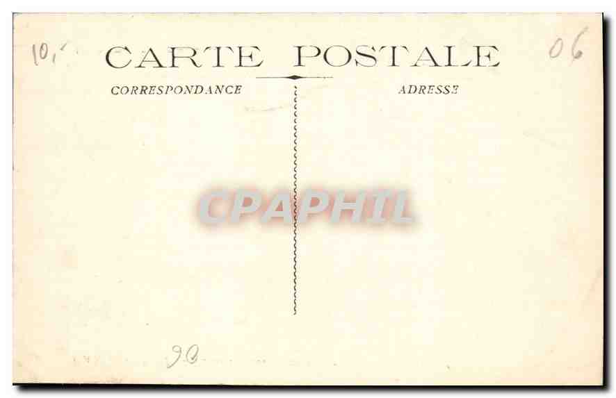 CPA Cannes A M Vu de l'Hotel de la Plage  — Verso