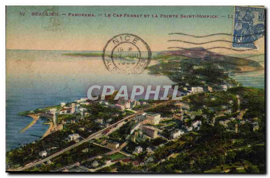 CPA Beaulieu Panorama le Cap Ferrat et la Pointe Saint Hospice 