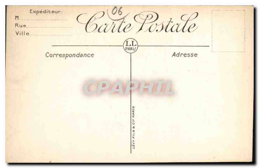CPA Beaulieu la Petite Afrique  — Rückseite