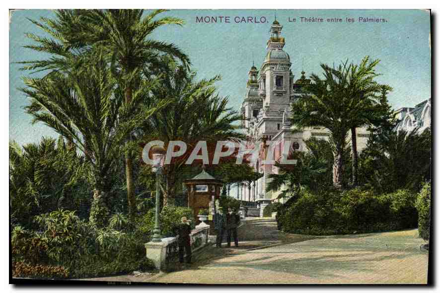 Monte Carlo — Le Théâtre entre les Palmiers — éditeur Louis G. Mayer, n° 06