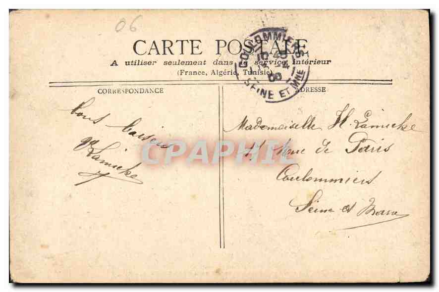 CPA Monte Carlo Hall Conduisant aux Salles de Jeux  — Rückseite