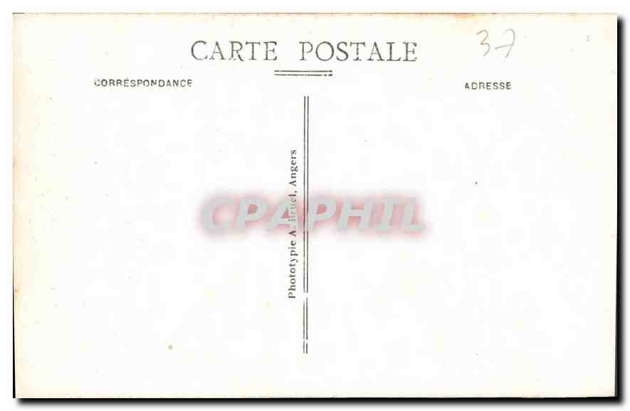 CPA Loches I et L Chateau Royal Partie Charles VII et Porte d'entree du Tombeau d'Agnes Sorel  — Rückseite