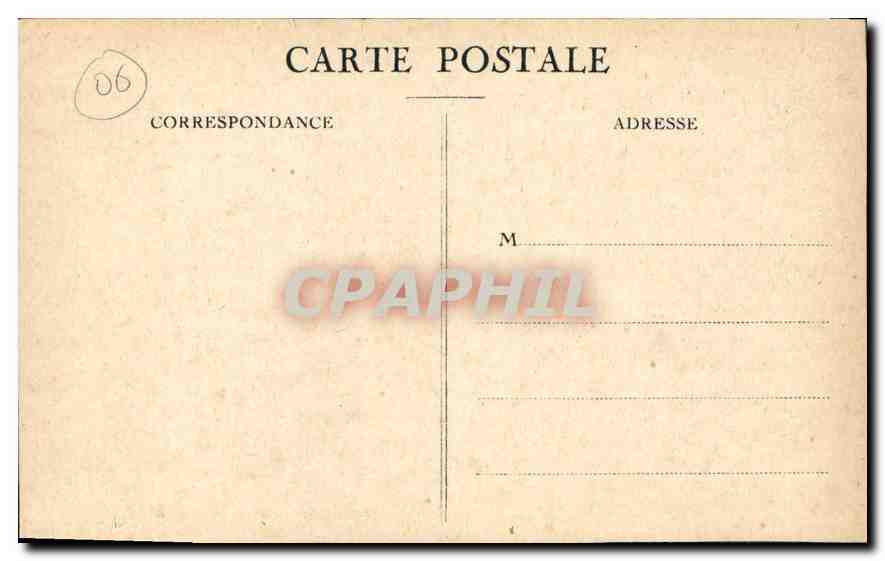 CPA Alpes Maritimes Menton l'Annonciata  — Rückseite
