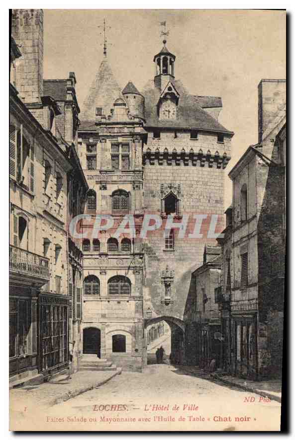 CPA Loches l'Hotel de Ville 