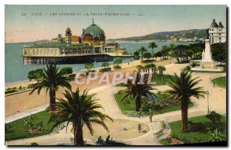 CPA Nice Les Jardins et la Jetee Promenade 