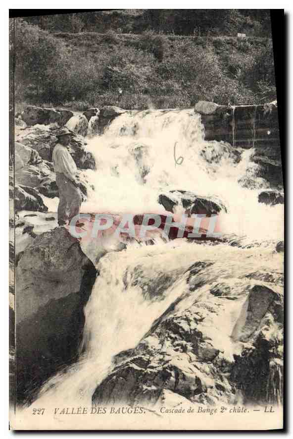 CPA Vallee des Bauges Cascade de Bagne 2 chute 