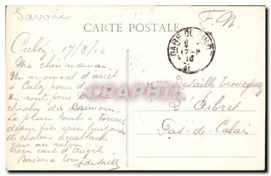 CPA Hautecombe et le Lac du Bourget  — Rückseite