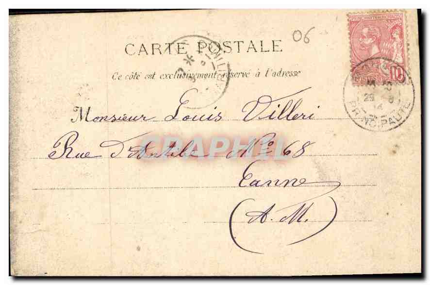 CPA Monte Carlo Le Casino et Jardin  — Rückseite