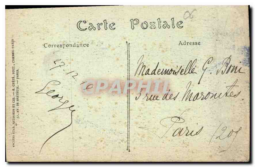 CPA Nice Le Quai des Etats Unis vue prise des Ponchettes  — Rückseite