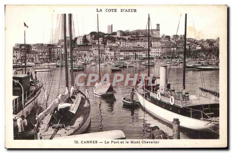 CANNES — Le Port et le Mont Chevalier — Munier, Éditeur d'Art, Nice