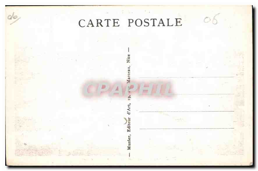 CANNES — Le Port et le Mont Chevalier — Munier, Éditeur d'Art, Nice — Verso