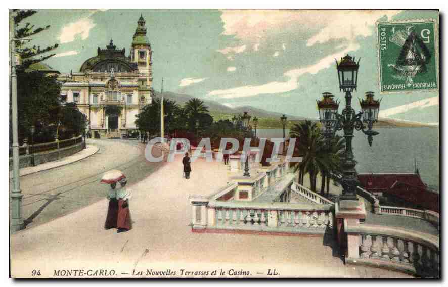 CPA Monte Carlo Les Nouvelles Terrasses et le Casino 