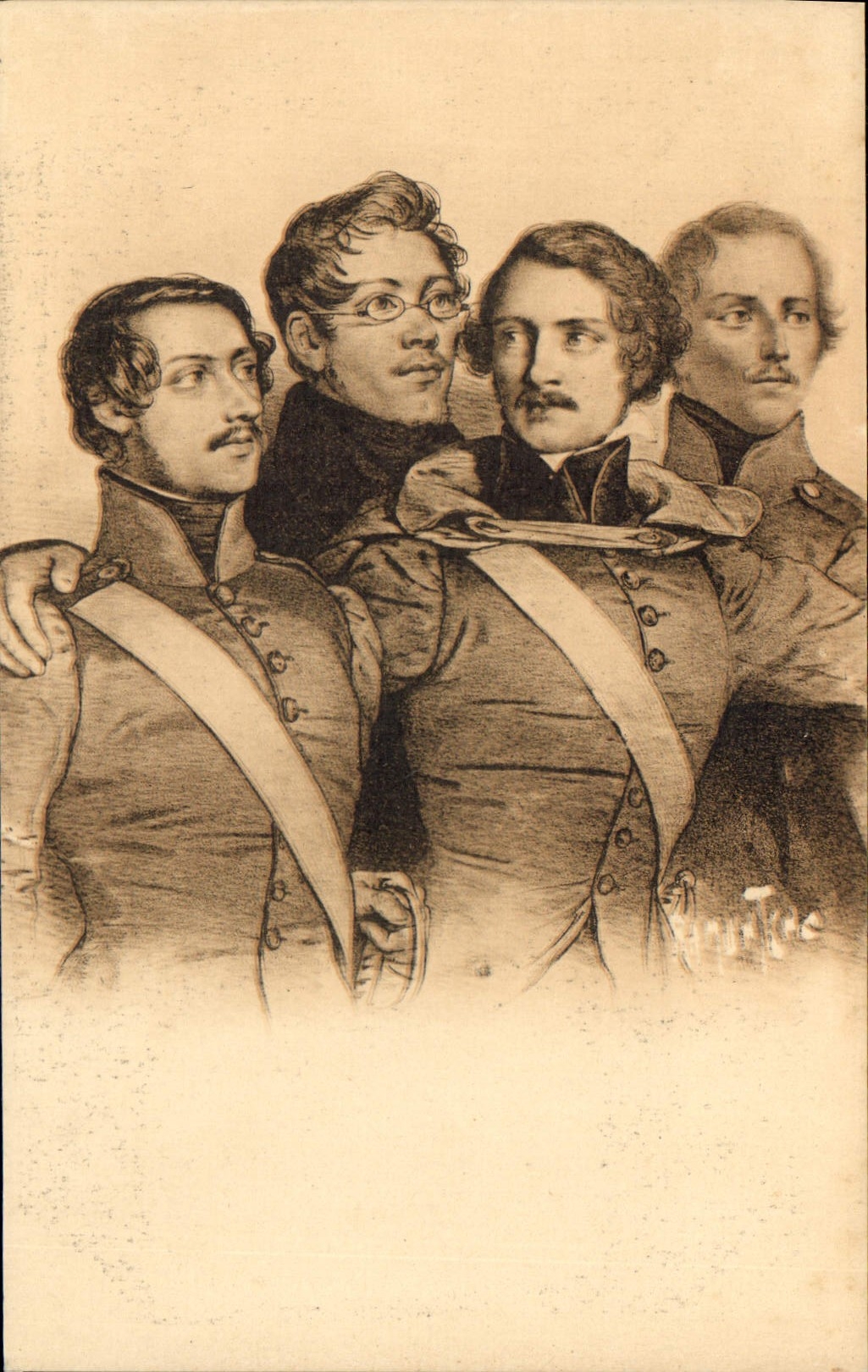 CPA Les Quatre Sergents de la Rochelle 