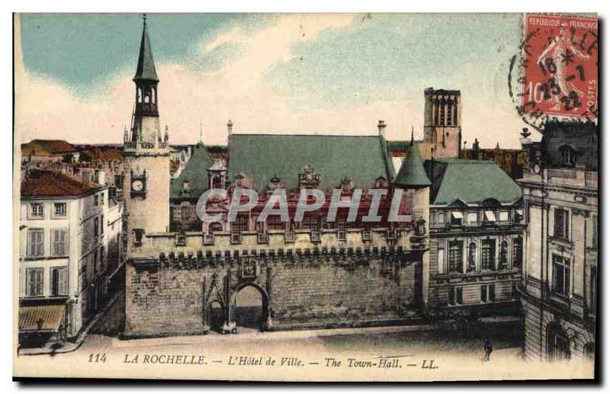 CPA La Rochelle L'Hotel de Ville 