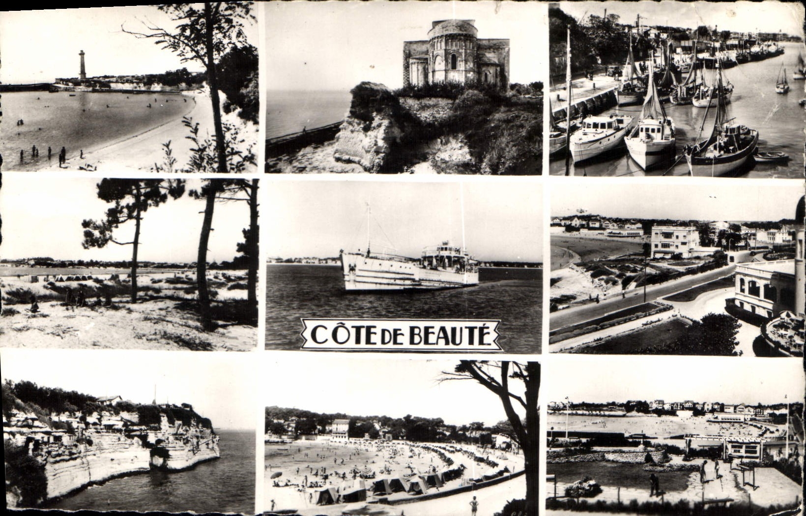 CPM Cote de Beaute St Georges de Didonne Talmont Royan le Port l'Eglise Le Bac Pontaillac la Plage M