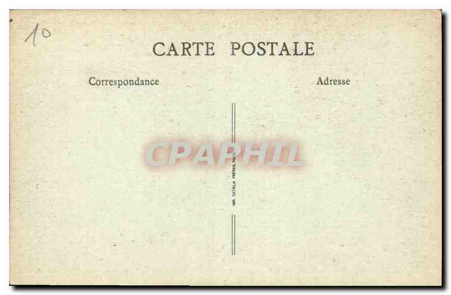 CPA La Savoie Chambery Le rideau du theatre la descente d'Orphee aux Enfers oeuvre des freres Vacca  — Rückseite