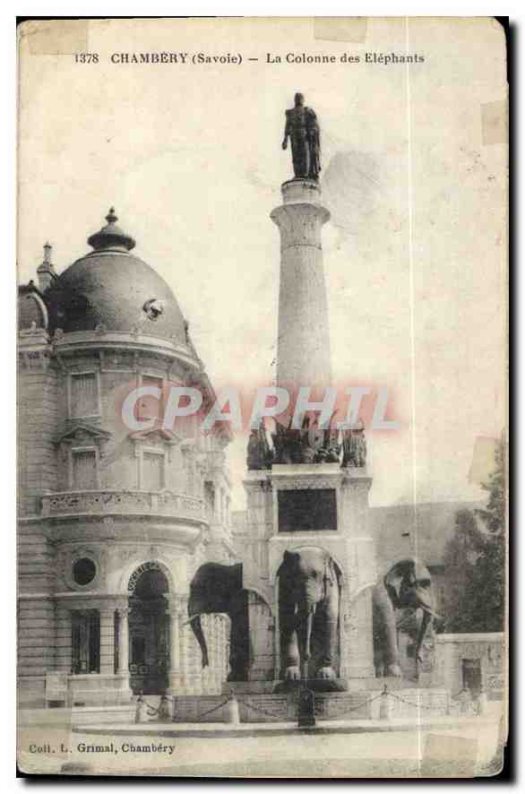 Chambéry (Savoie) — La Colonne des Éléphants — Coll. L. Grimal