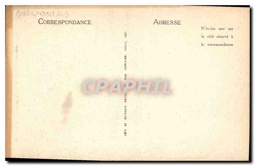 CPA La Delivrande Le Portail principal  — Verso