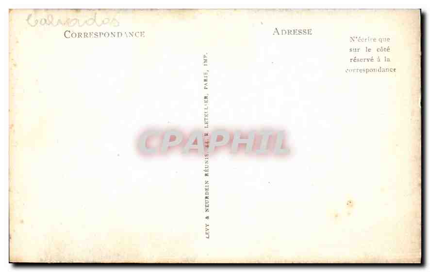 CPA La Delivrande Nef de la Basilique  — Verso