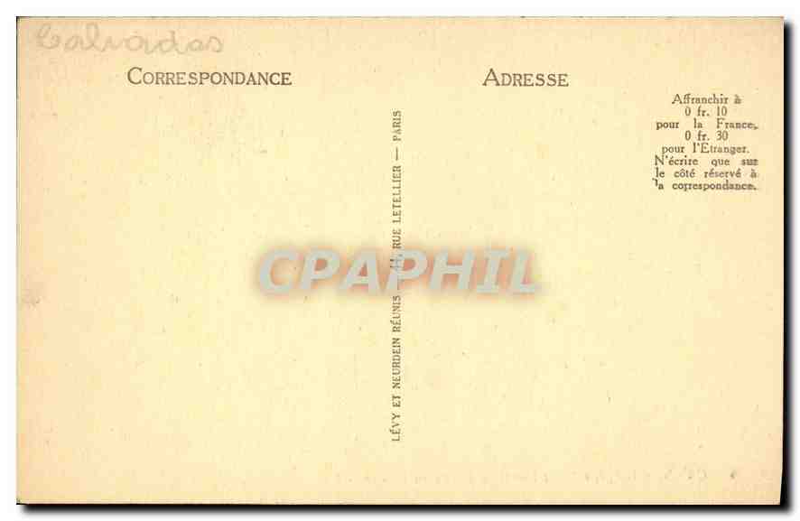 CPA Caen L'Eglise Saint Pierre Dele Cloitre tail du Choeur — Verso