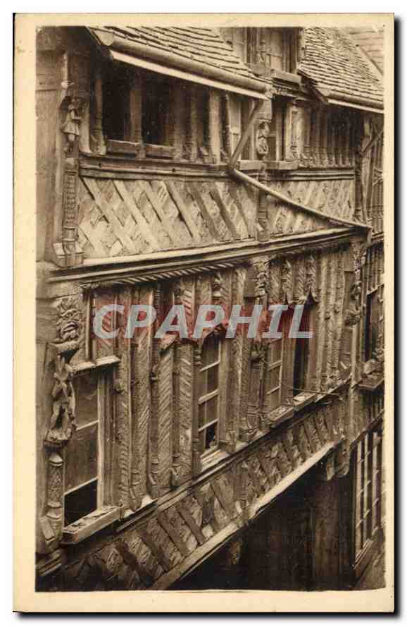 CPA Lisieux Detail Manoir de la Salamandre XVI siecle 