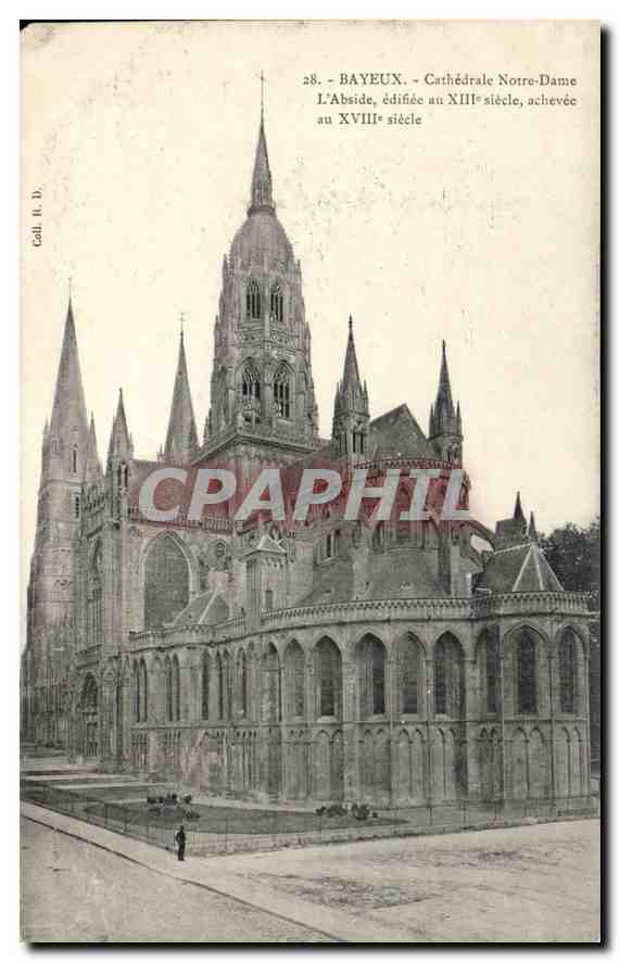 Bayeux — Cathédrale Notre-Dame, l'abside édifiée au XIIIe siècle, achevée au XVIIIe siècle — Galfi Fr. D.
