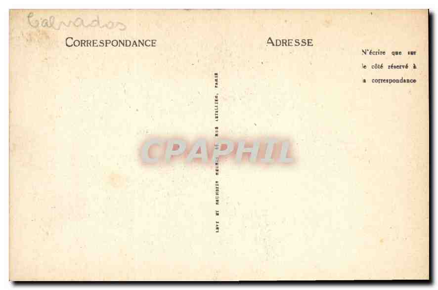 CPA La Delivrande La Basilique  — Verso