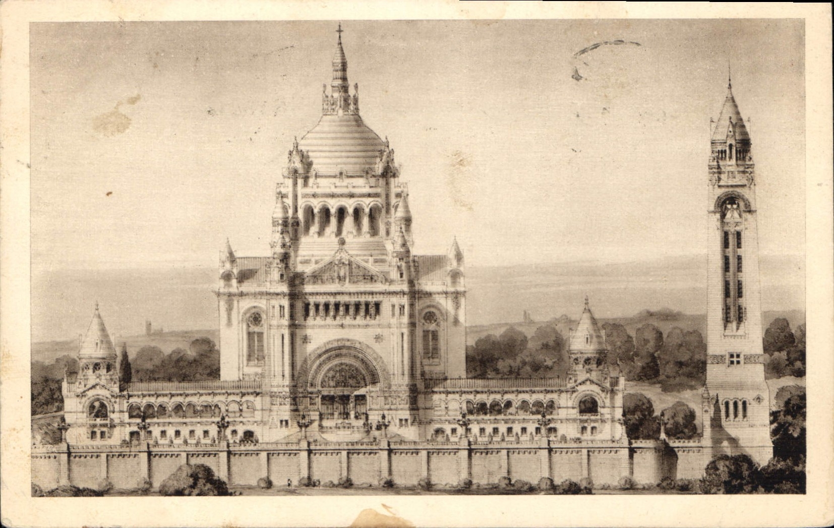 Basilique de Lisieux — Vue Générale du Projet — Éditeur : DRUGES-PAYS