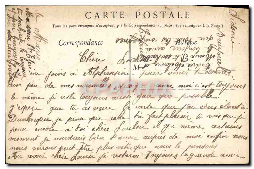 CPA Lourdes Quatrieme Station Jesus rencontre sa Sainte Mere  — Verso