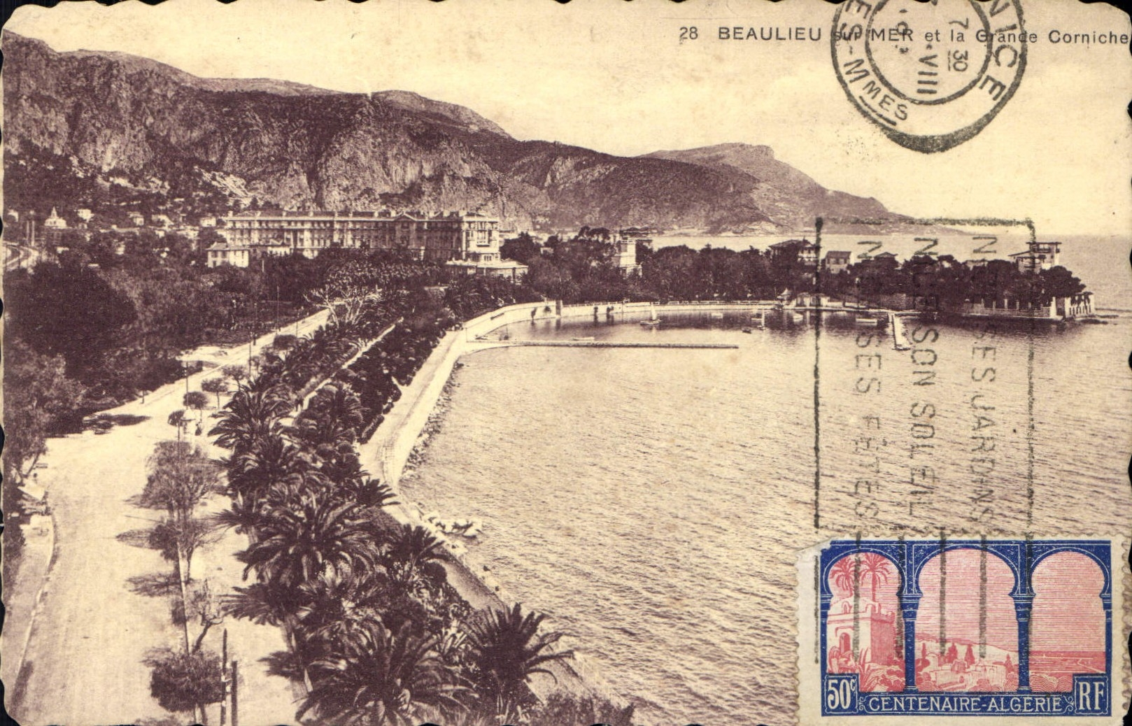 CPA Beaulieu sur Mer et la Grande Corniche 