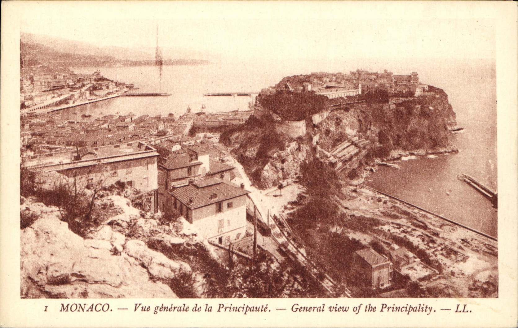 Monaco — Vue générale de la Principauté — LL.