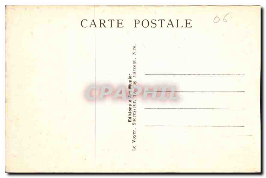 CPA Beaulieu sur Mer vue generale  — Verso
