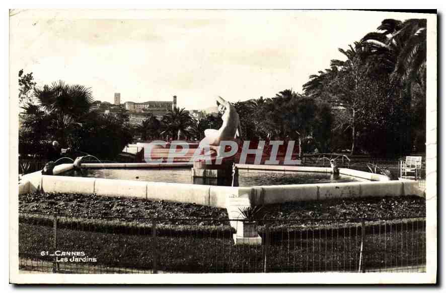 CPA Cannes les Jardins 