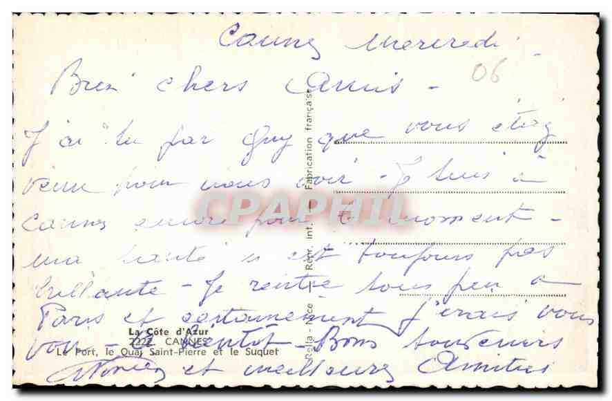 Cannes — Le Port, le Quai Saint-Pierre et le Suquet — Rella — Reverso