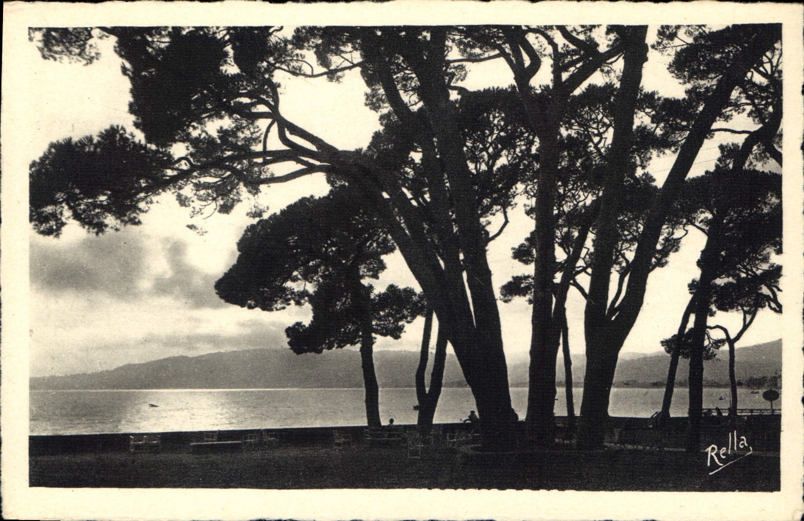 Juan-les-Pins — Contre-jour sur la Pinède — Rella