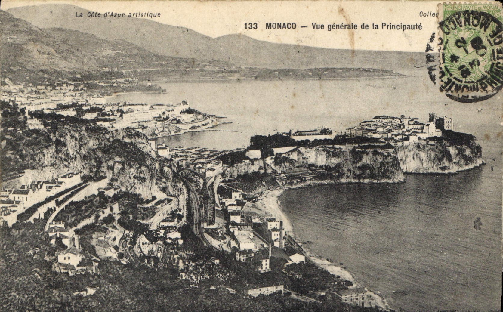 CPA Monaco Vue generale de la Principaute 