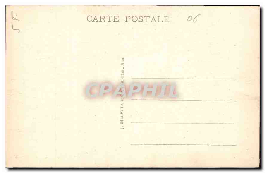 CPA Ile Saint Honorat Abbaye de Lerins Galerie du Cloitre  — Rückseite