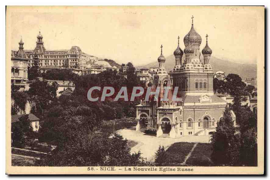 CPA Nice La Nouvelle Eglise Russe Russie Russia